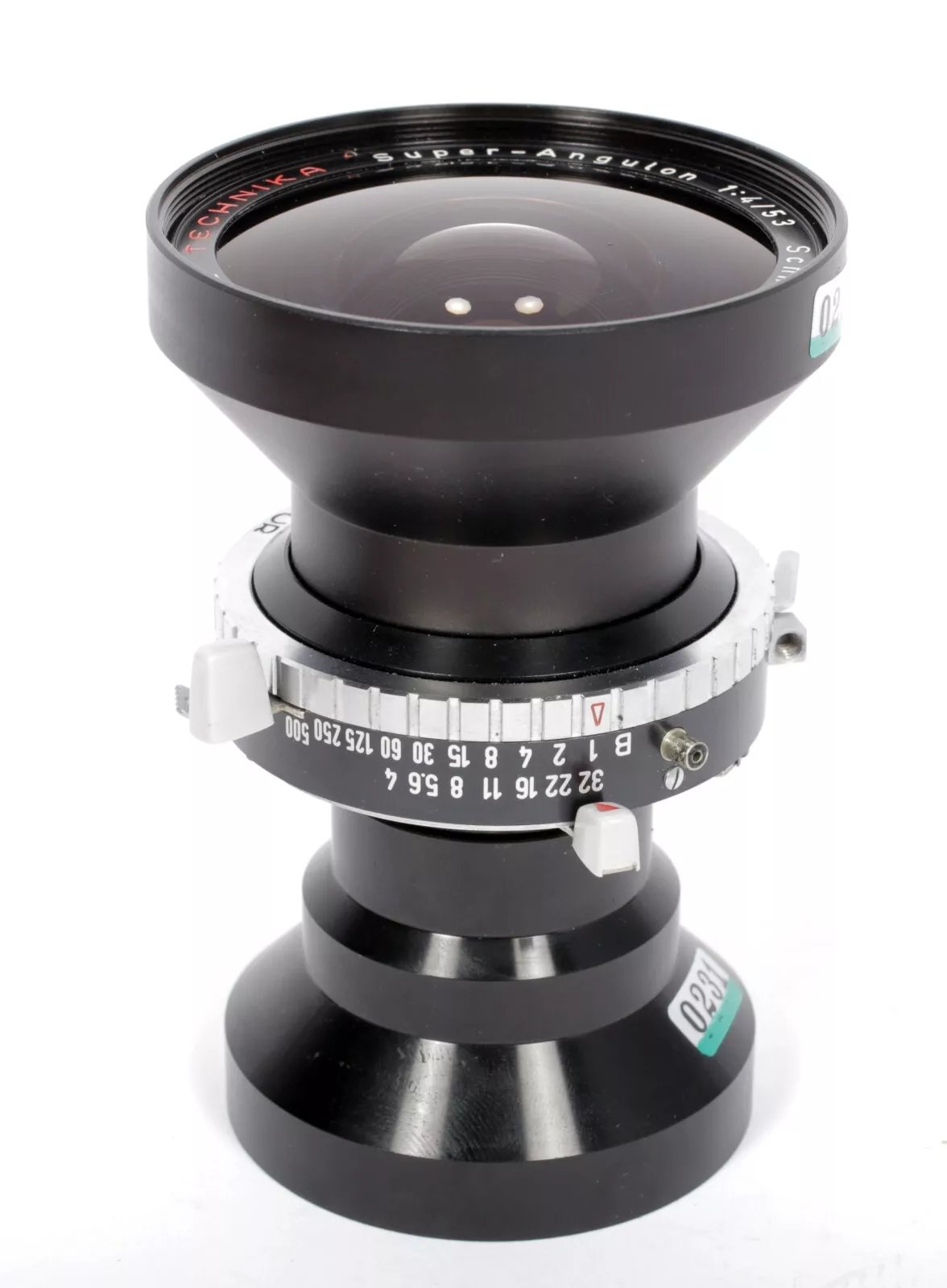 Schneider Super Angulon 53mm F4 Lens in compur #0 Shutter TECHNIKA